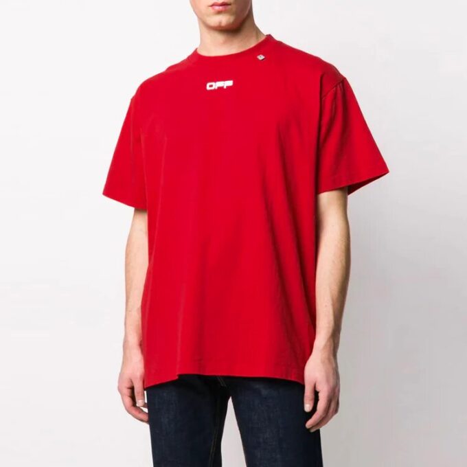 Painting Arrow Printing Short Sleeve Red