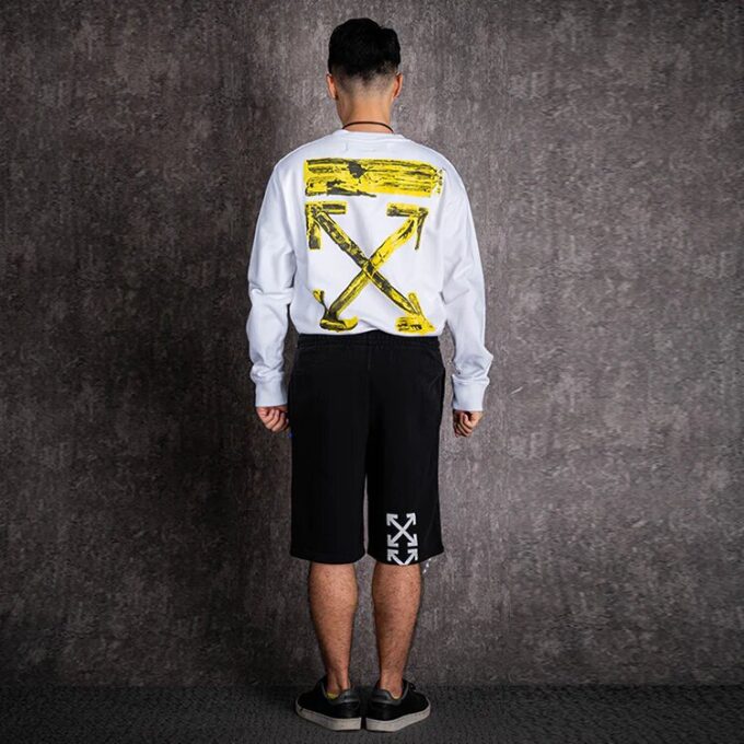 Painting Printing Casual Shorts Ordinary Version Black