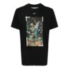 Painting Printing Short Sleeve Black