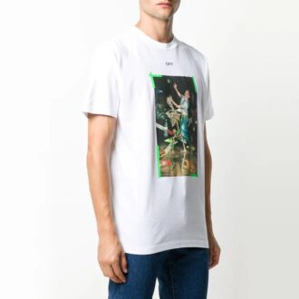 Painting Printing Short Sleeve White