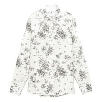 Paperclip Print Long Sleeve Shirt