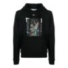 Pascal Painting Printing Hooded Pullover Men Black