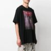 Pattern Arrow Printing Loose Fit Short Sleeve Black