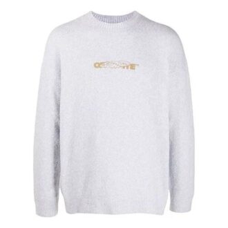Pattern Minimalistic Pullover Gray