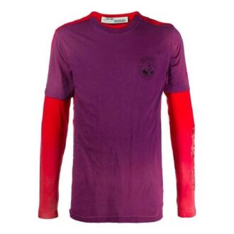 Pattern Printing Arrow Long Sleeves Version Purple