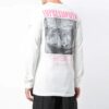 Pattern Printing Round Neck White