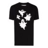 Pattern Printing Short Sleeve Black