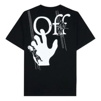 Pattern Printing Short Sleeve Black