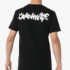 Pattern Printing Short Sleeve Black