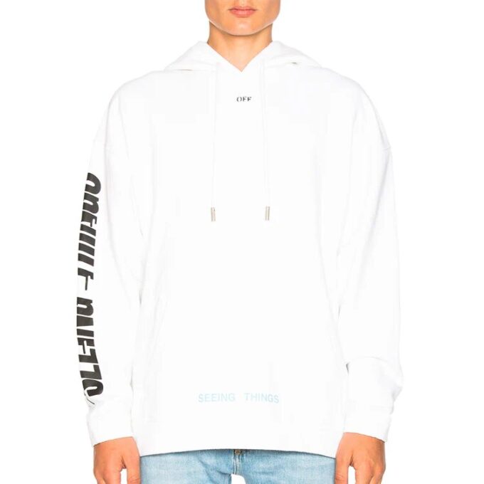 Photocopy Hooded Sweatshirt “White”