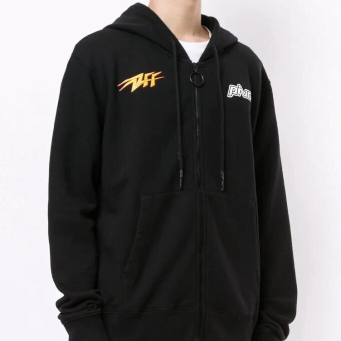 Pivot Mens Hoodie Jacket Letter Logo