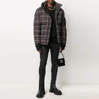 Plaid Jacket Slim Fit Version Navy Blue