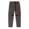 Poly Diagonal-stripes Cargo Pants “Dark Grey”