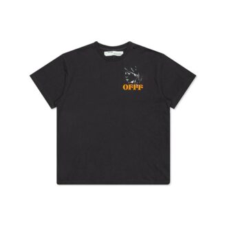 Portrait S/S OVER TEE Printing Pattern Short Sleeve Loose Version Black T-Shirt Unisex