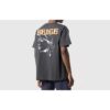 Portrait S/S OVER TEE Printing Pattern Short Sleeve Loose Version Black T-Shirt Unisex
