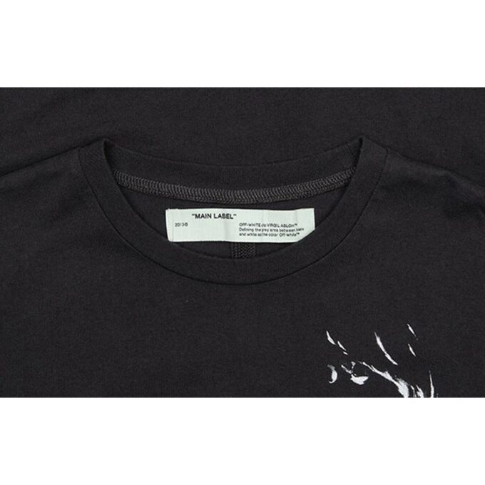 Portrait S/S OVER TEE Printing Pattern Short Sleeve Loose Version Black T-Shirt Unisex