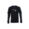 Printing Arrow Long Sleeves Loose Fit Black