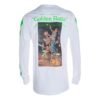 Printing Cotton Round Neck Long Sleeves Ordinary Version White