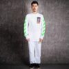 Printing Cotton Round Neck Long Sleeves Ordinary Version White