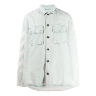 Printing Denim Jacket Denim Blue