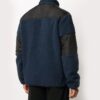Printing Fleece Jacket Navy Blue