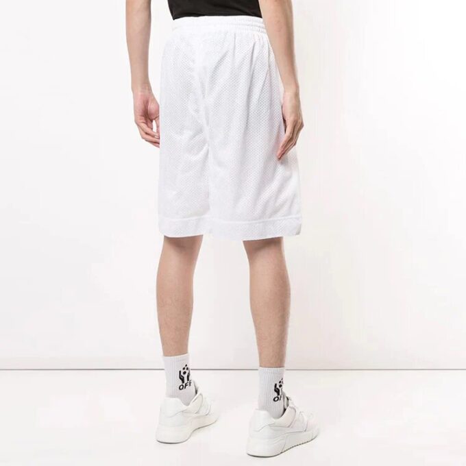 Printing Hollow Out Design Shorts White