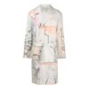 Printing Pattern single breasted Lacing Windbreaker Ordinary Version White