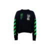 Printing Round Neck Long Sleeves Loose Fit Black