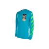 Printing Round Neck Long Sleeves Version Sky Blue