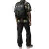 Printing Series Multiple Pockets Backpack schoolbag