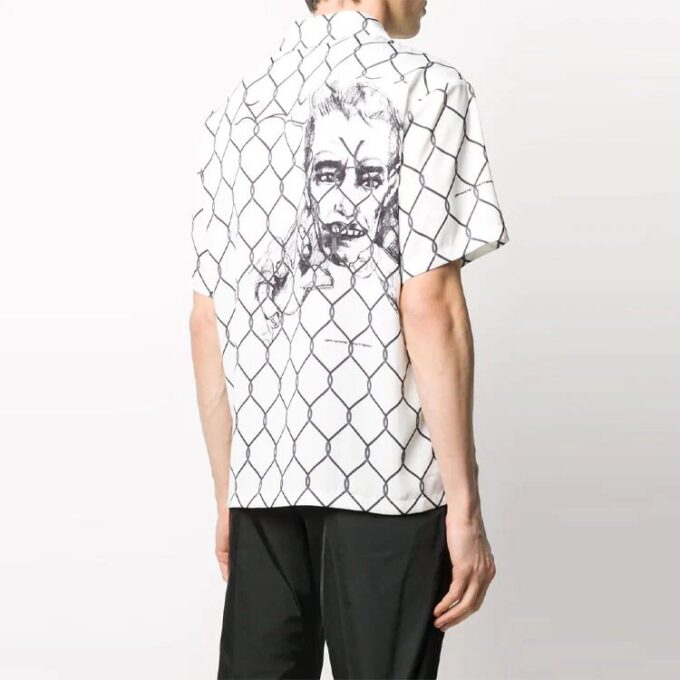 Printing Short Sleeve Shirt Version White