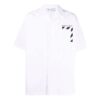 Printing Solid Color Short Sleeve Shirt White