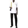Printing Solid Color Short Sleeve Shirt White