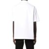 Printing Solid Color Short Sleeve Shirt White