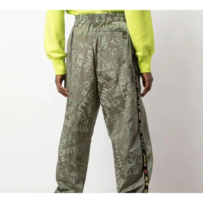 Printing Sweatpants Men Green
