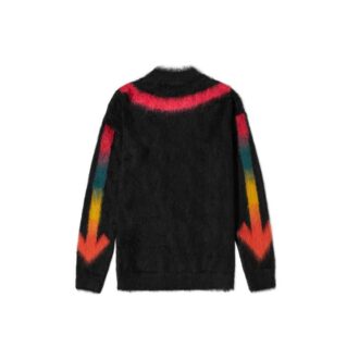 Rainbow Gradient Arrow Knit Black
