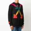Rainbow Gradient Arrow Knit Black