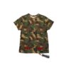 Red Short Sleeve Camouflage Green