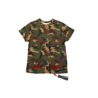 Red Short Sleeve Camouflage Green