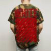 Red Short Sleeve Camouflage Green