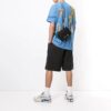 Reflective Arrow Tie Dye Short Sleeve Blue