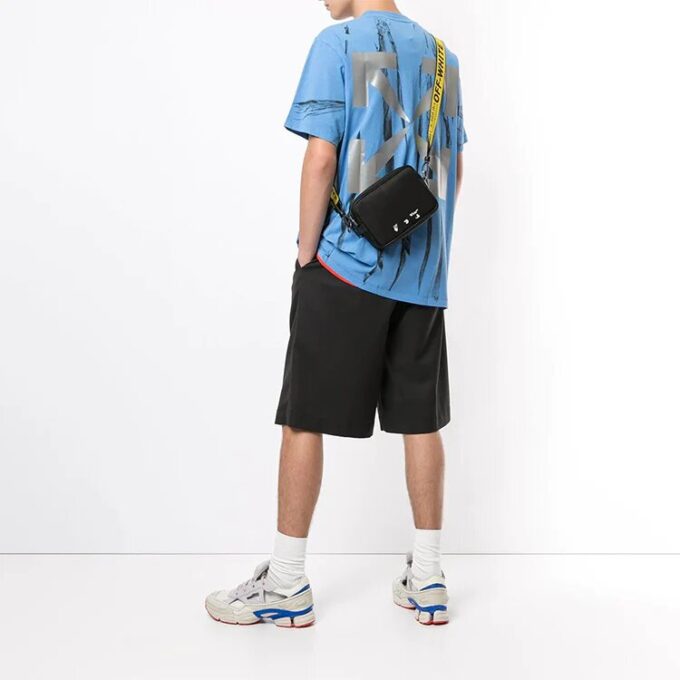 Reflective Arrow Tie Dye Short Sleeve Blue