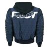 Reversible hooded aviator Jacket Navy Blue
