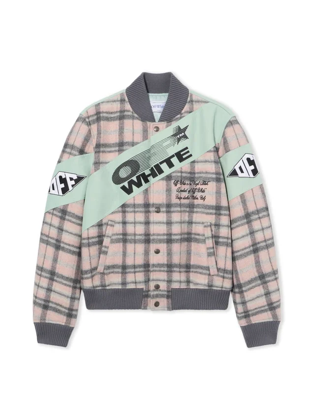 Royal Check Varsity Jacket Royal Check Varsity Jacket
