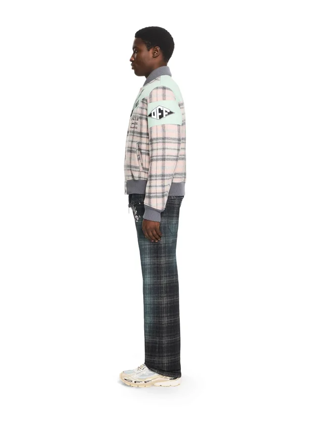 Royal Check Varsity Jacket Royal Check Varsity Jacket