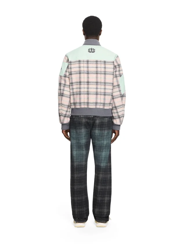 Royal Check Varsity Jacket Royal Check Varsity Jacket
