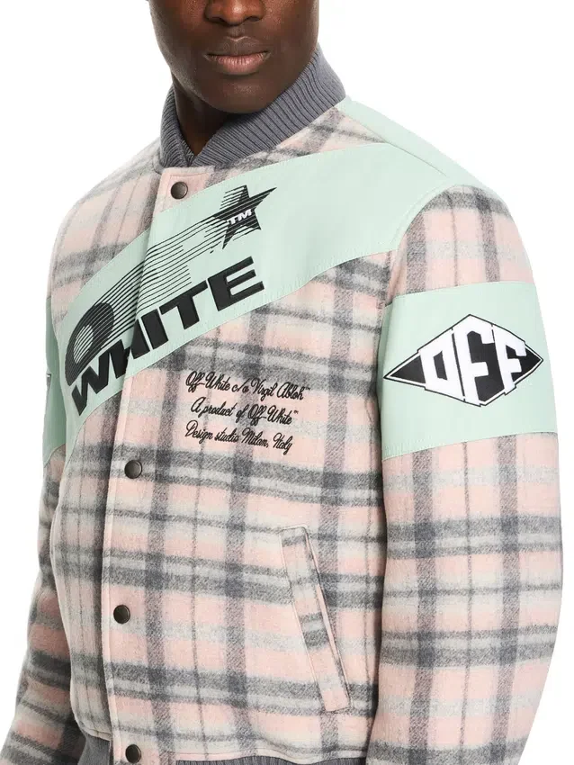 Royal Check Varsity Jacket Royal Check Varsity Jacket