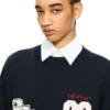 Royal Patch Crop Sweatshirt