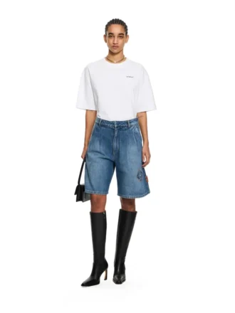 Royal Patch Denim Bermuda Shorts
