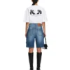 Royal Patch Denim Bermuda Shorts